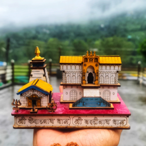 Shri Kedarnath Badrinath Temple | White Finish | 13.5×7.5×9 cm