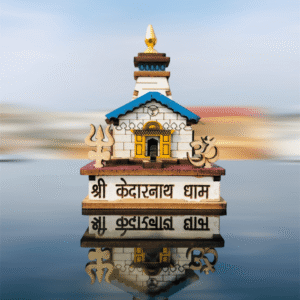 Shri Kedarnath Temple Miniature | White Finish | 8x5x9 cm