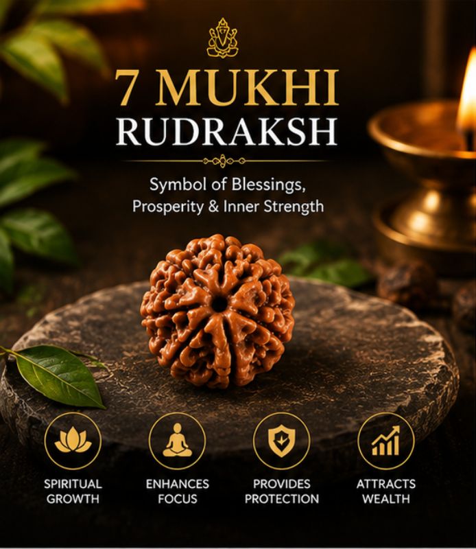 7 Mukhi Rudraksha - Lab Certified