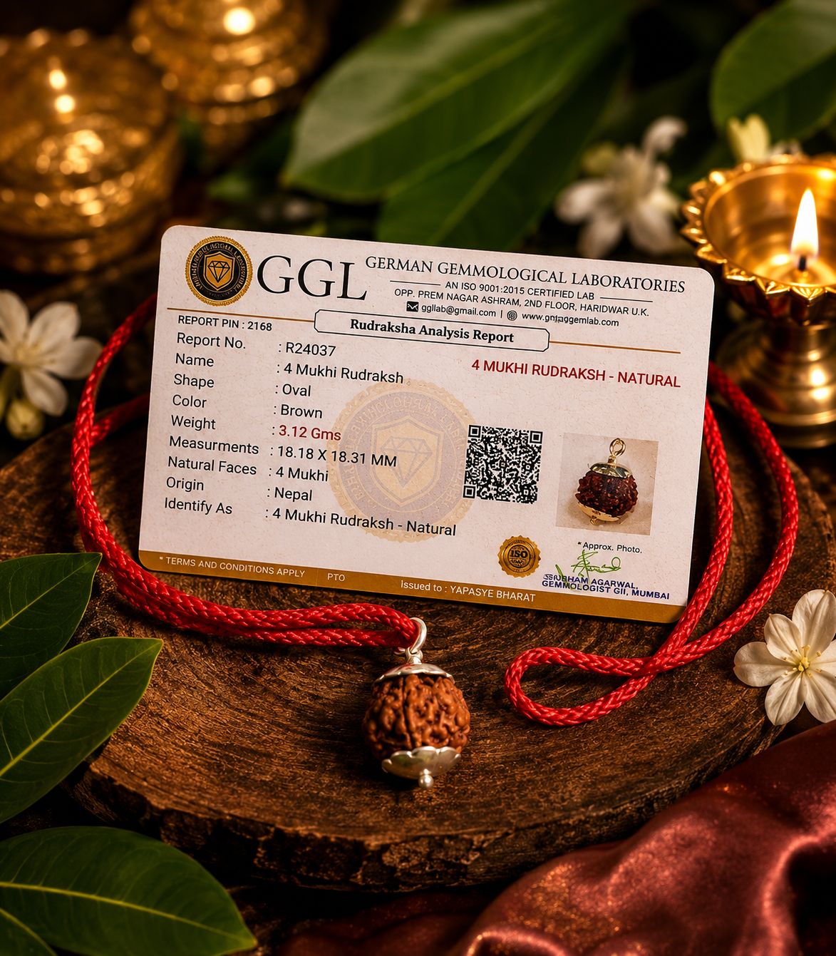 4 Mukhi Rudraksh Mala