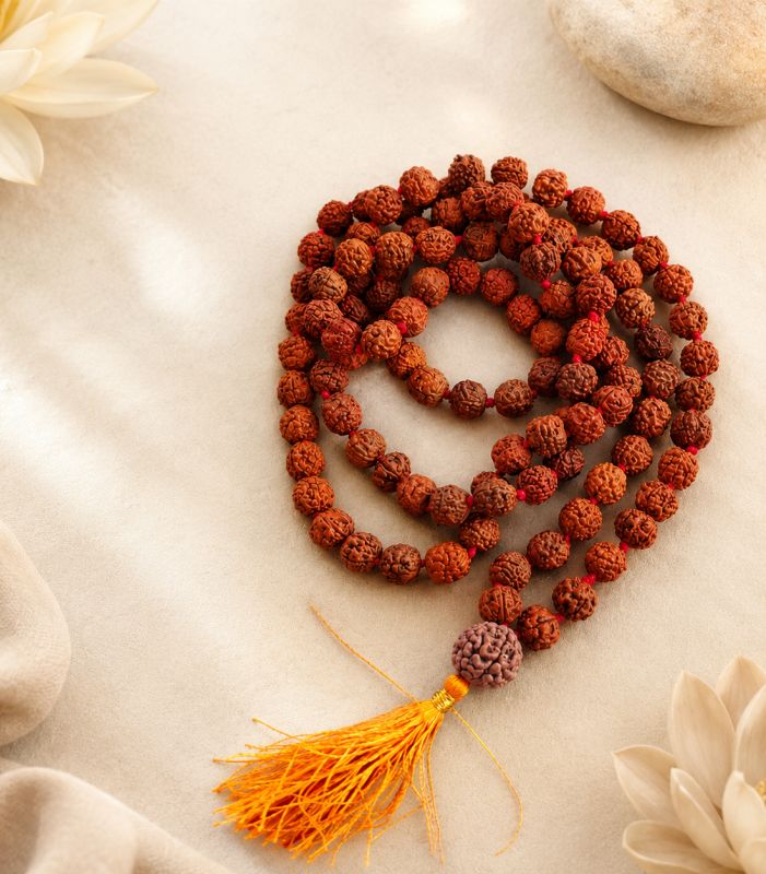 5 mukhi Rudraksh Mala with 7 mukhi Rudraksh 108+1