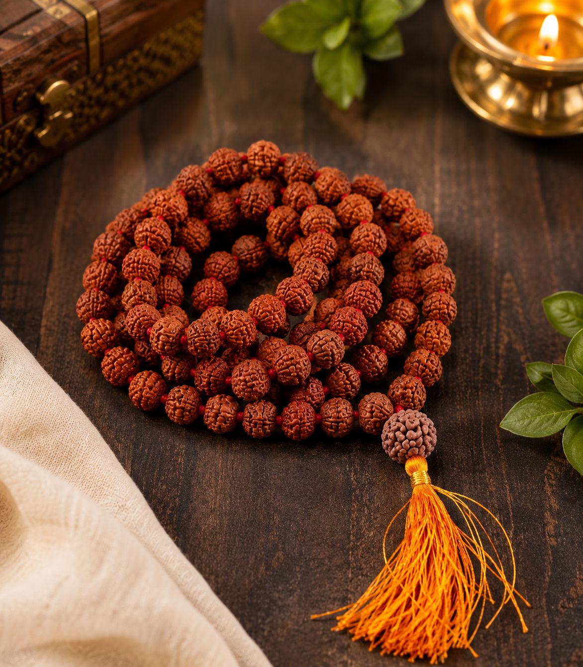 5 mukhi Rudraksh Mala with 7 mukhi Rudraksh 108+1