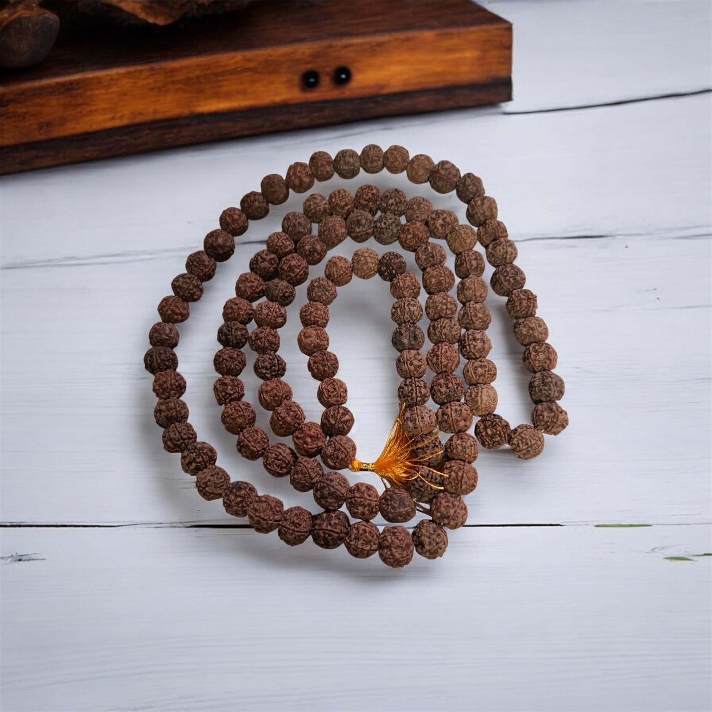 Rudraksha Mala 5 mukhi 108 jap mala - Image 2