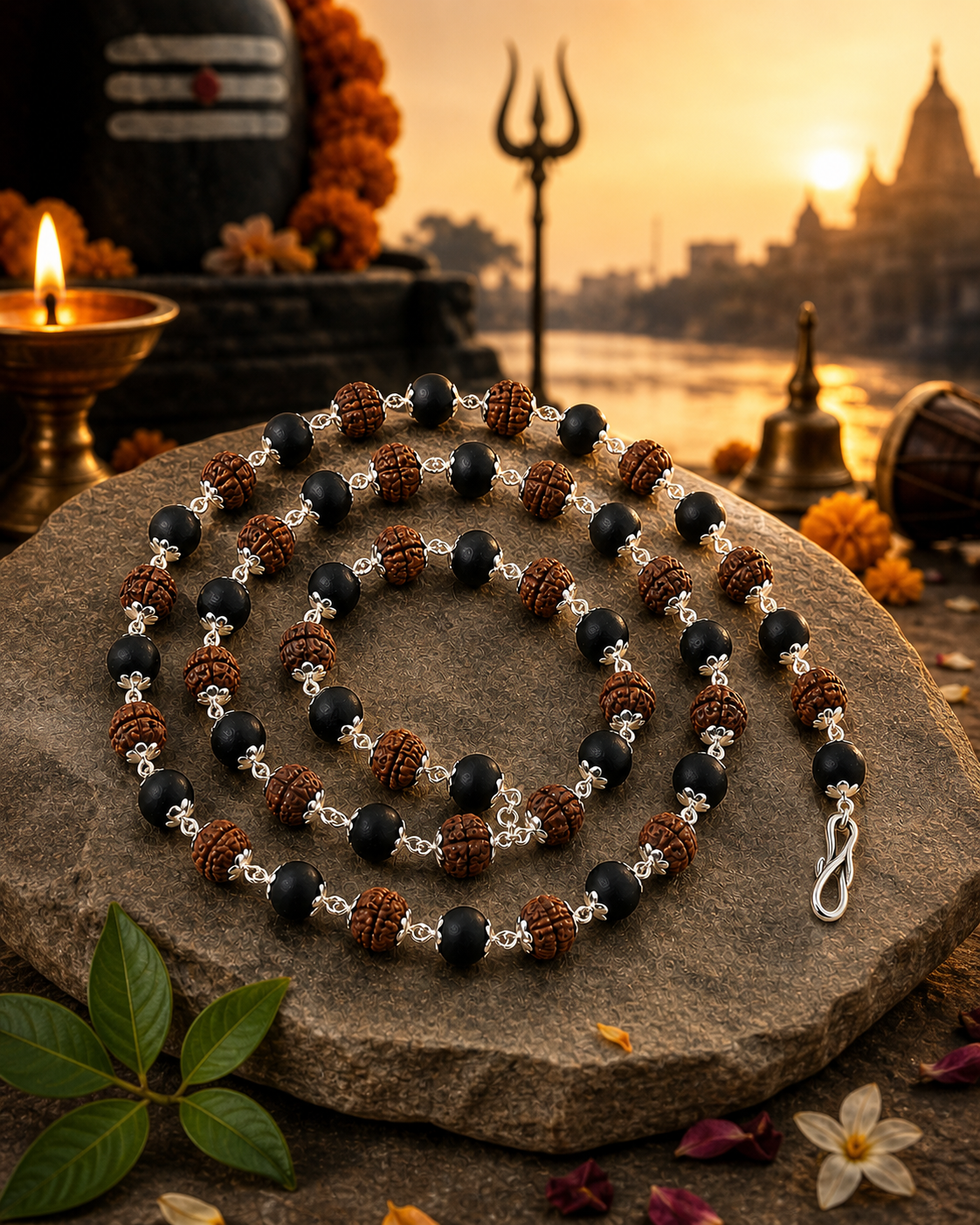 Karungali Rudraksha Mala 54 beads - Image 3