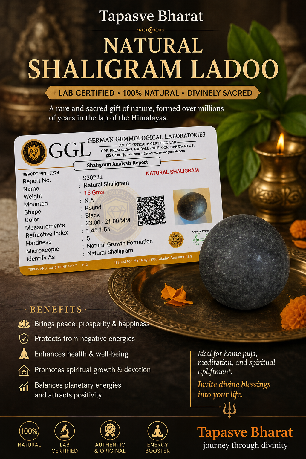 Shaligram Round Nepal origin